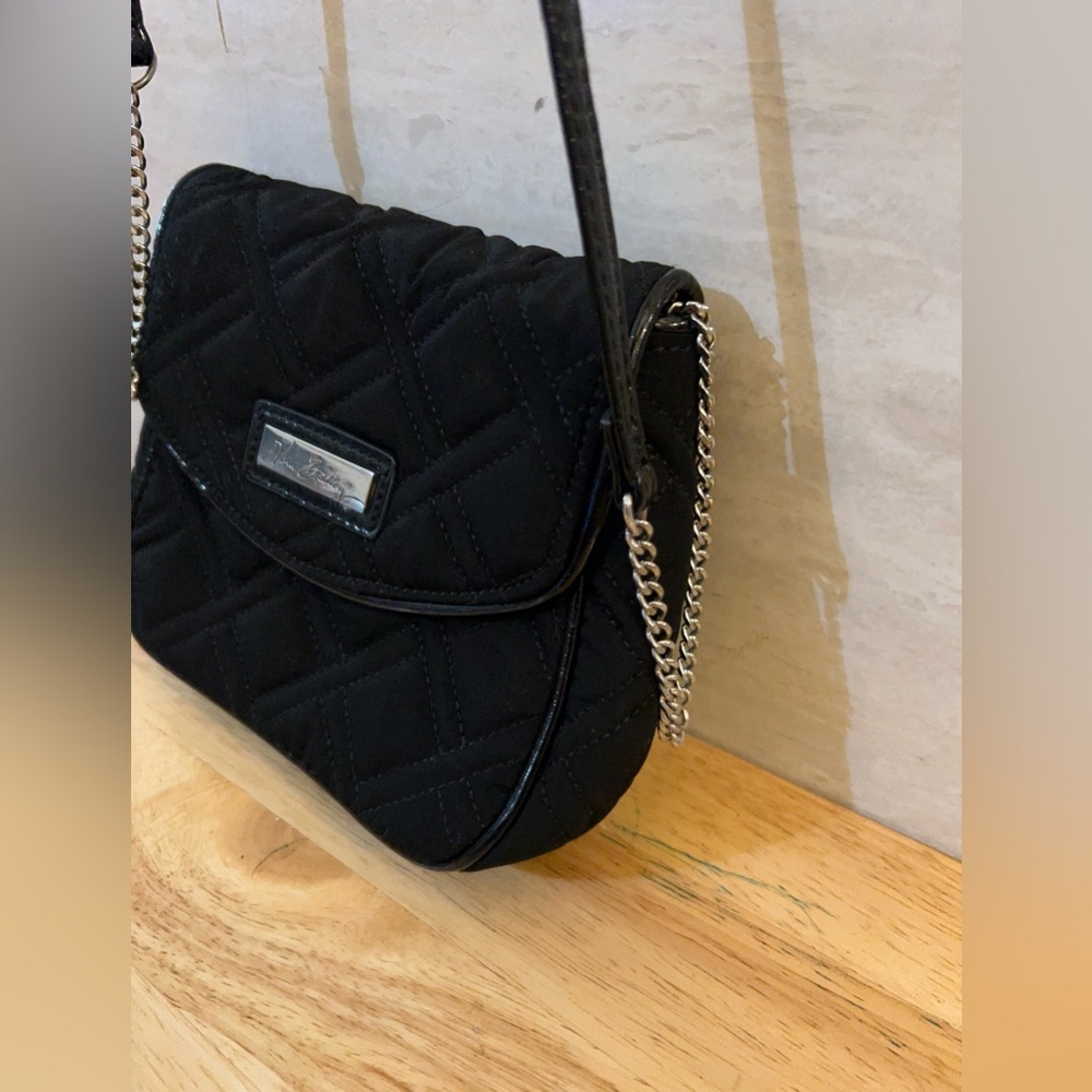 Vera Bradley Quilted Chain Strap Crossbody in classic
black. - Picture 3 of 14